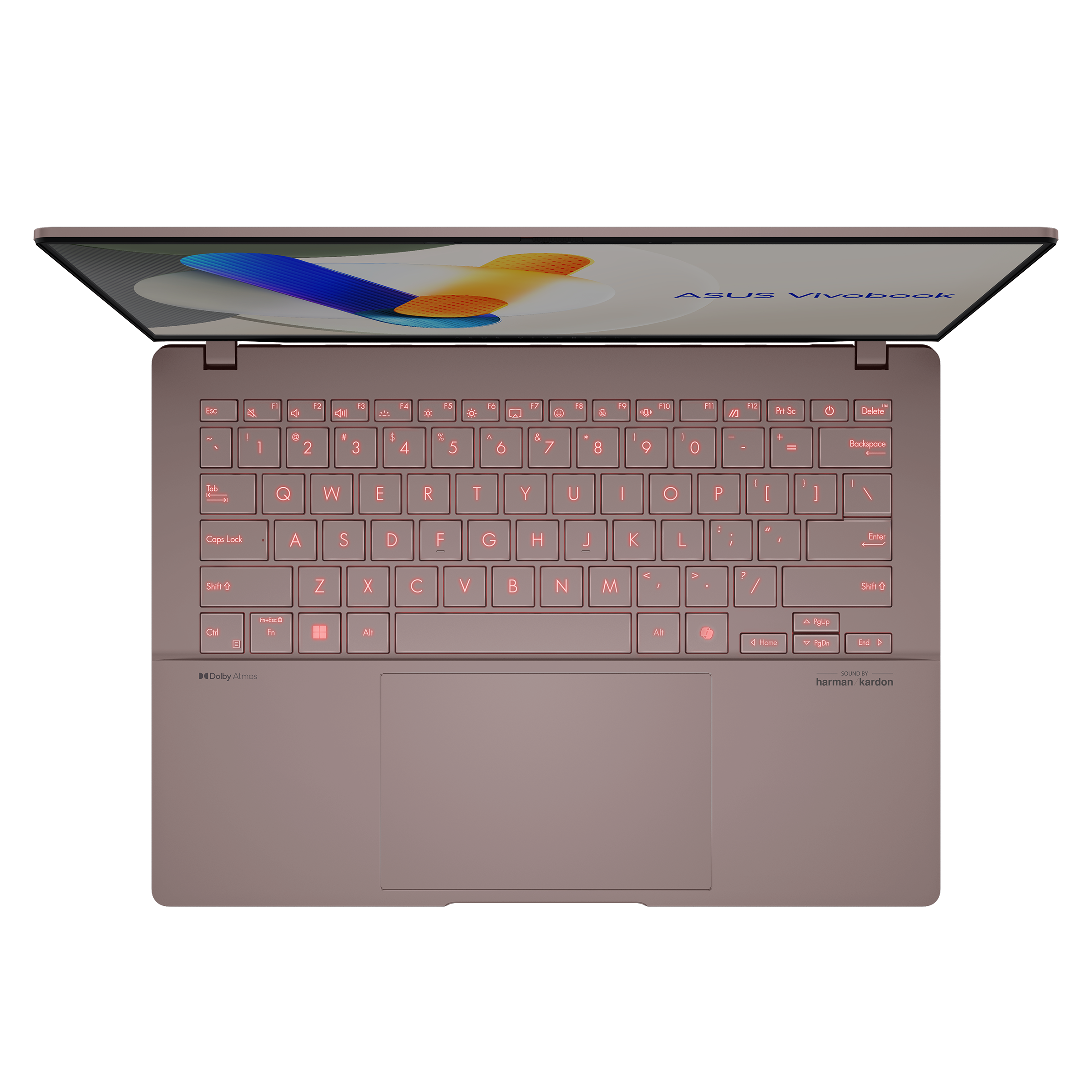 ASUS Vivobook S14_D5406K_Product photo_8C_Rose Gold_12_Backlit