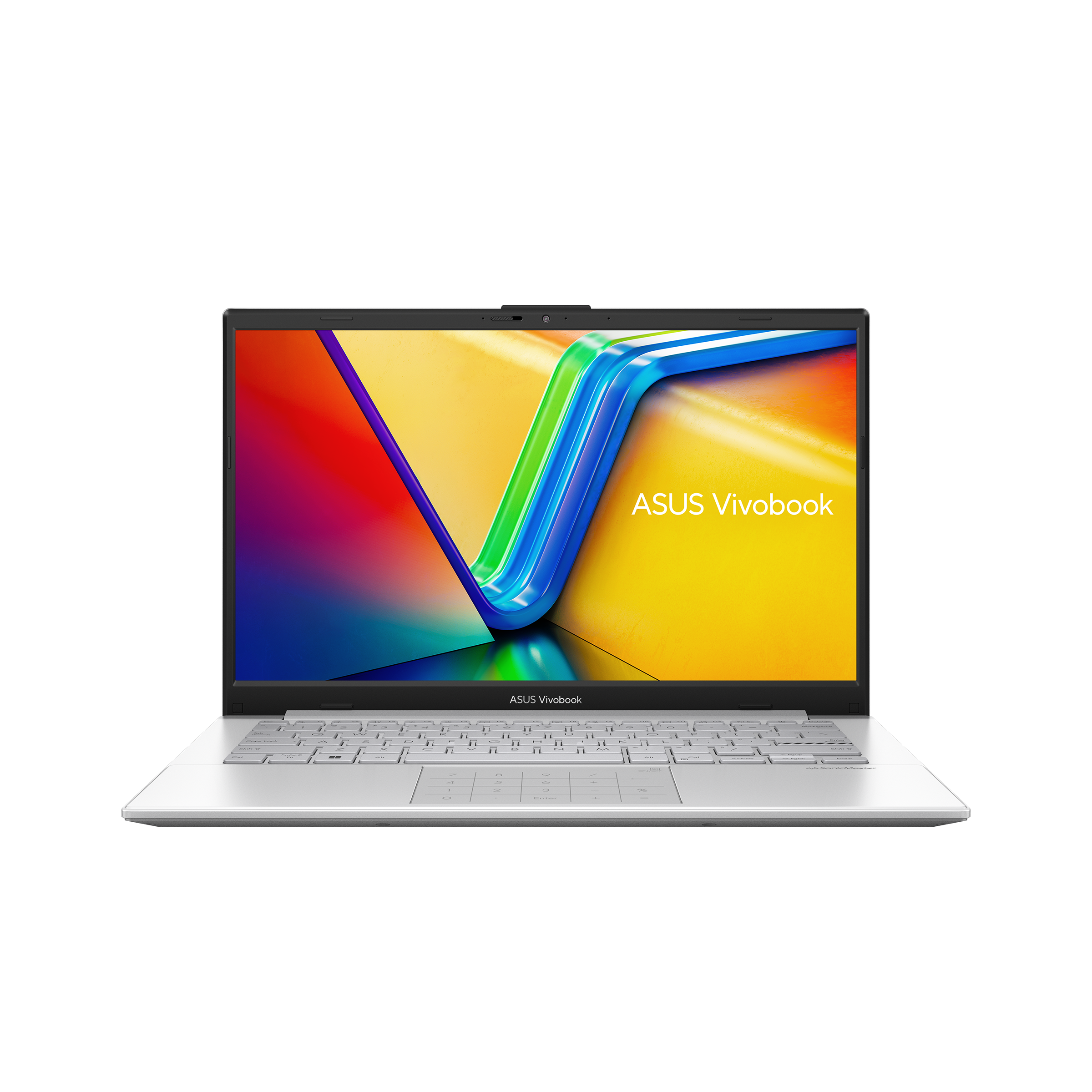 Vivobook Go 14_E1404F_Product photo_1S_Cool Silver_05_Numberpad_Non-backlit