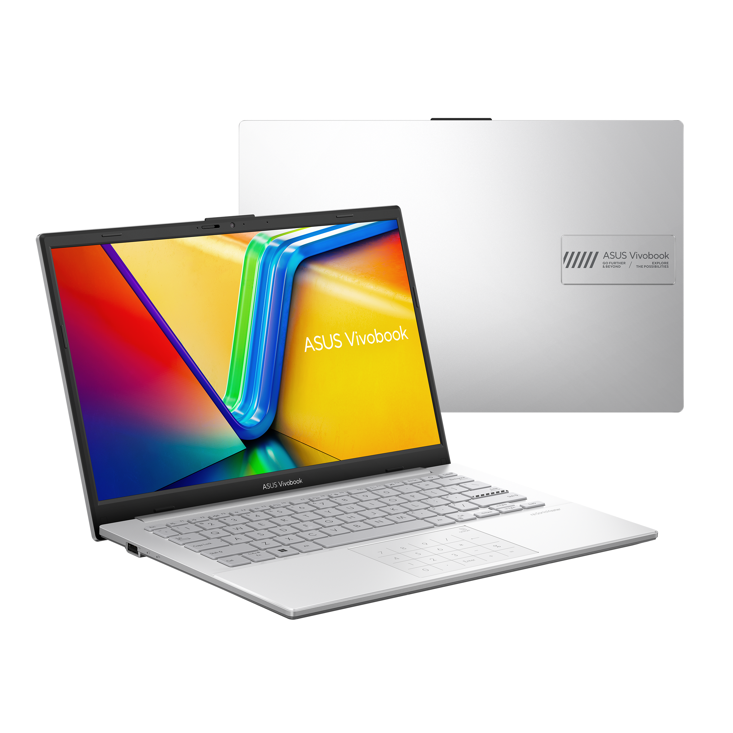 Vivobook Go 14_E1404F_Product photo_1S_Cool Silver_13_Numberpad_Non-backlit