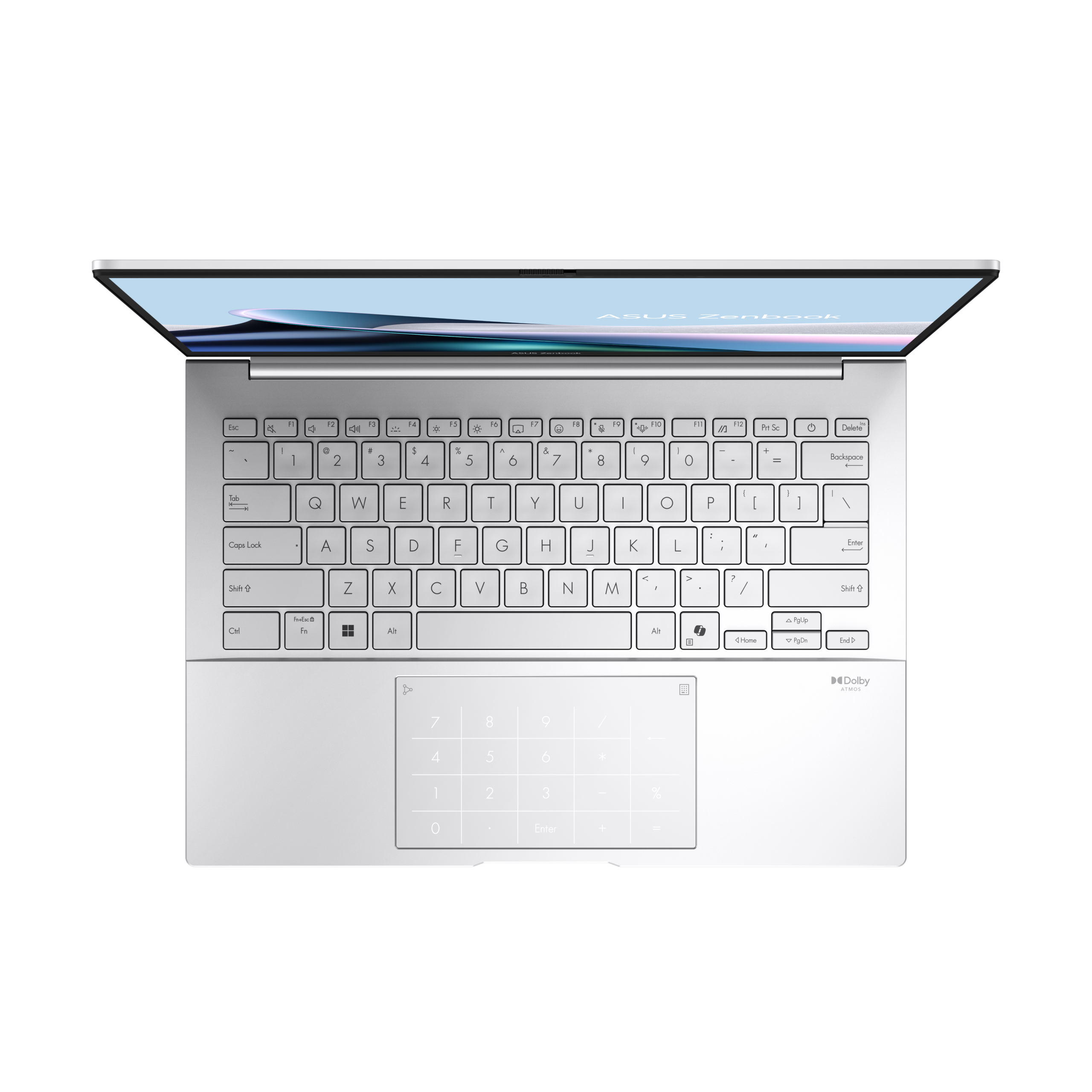 Zenbook 14_UX3405CA_Product photo_3S_Foggy Silver_07_NumberPad