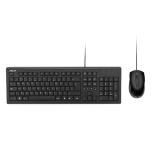 ASUS U2000 Wired Keyboard and Mouse Set -Black - Image 1